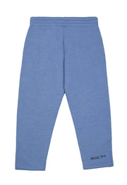 Blue Marl Split Leg Straight Sweatpants