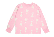 Rose Pink Exclamation Hearts Long Sleeve T-Shirt