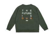 Washed Green 'The Future Is Ours' Raglan Sweater