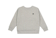 Grey Marl With Rainbow Thread Relaxed Fit Sweater