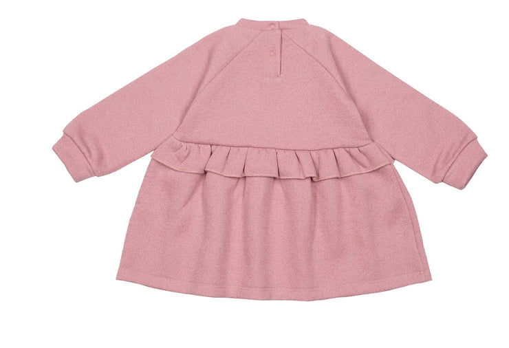 Glitter Pink Baby Raglan Dress