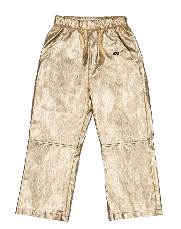 Gold Loose Fit Trousers